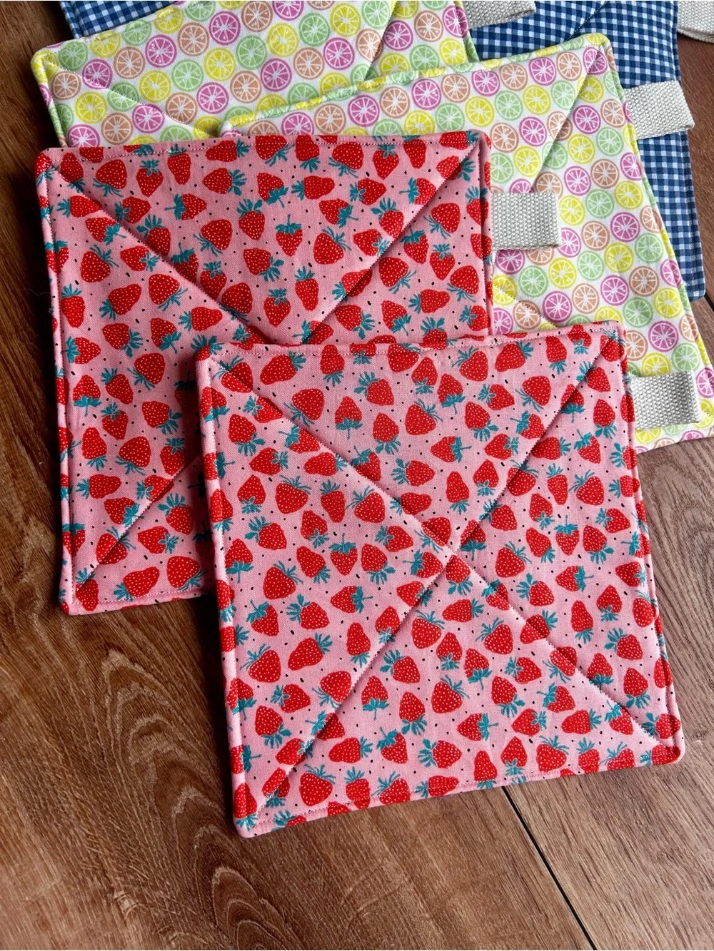 Potholder Set | Strawberries